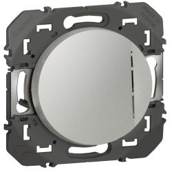 600111 Legrand - Dooxie Interrupteur ou va-et-vient avec voyant lumineux 10A 250V - Aluminium