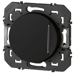 600211 Legrand - Dooxie Interrupteur ou va-et-vient avec voyant lumineux 10A 250V - Noir