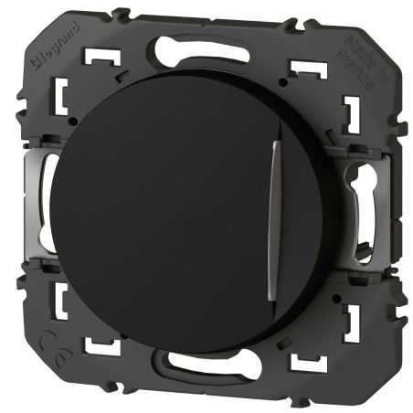 600211 Legrand - Dooxie Interrupteur ou va-et-vient avec voyant lumineux 10A 250V - Noir