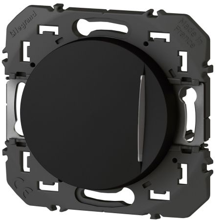 600209 Legrand - Dooxie Interrupteur ou va-et-vient avec témoin lumineux 10A 250V - Noir