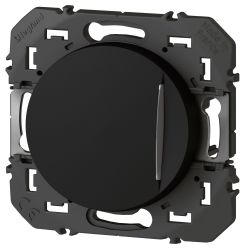 600216 Legrand - Dooxie Poussoir simple avec voyant lumineux 6A 250V - Noir