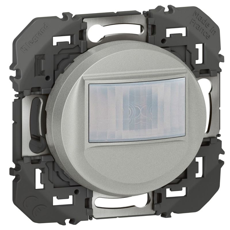 600164A Legrand - Dooxie Détecteur de mouvement mural universel 2 fils sans Neutre 100W LED - Aluminium