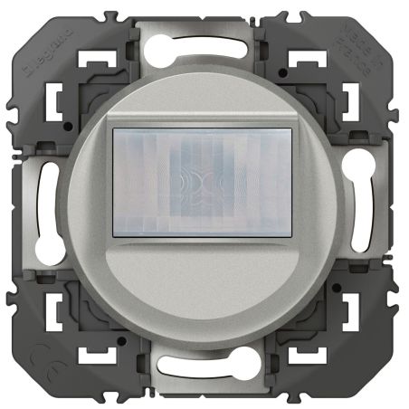 600164A Legrand - Dooxie Détecteur de mouvement mural universel 2 fils sans Neutre 100W LED - Aluminium