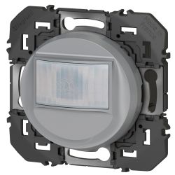 600164A Legrand - Dooxie Détecteur de mouvement mural universel 2 fils sans Neutre 100W LED - Aluminium