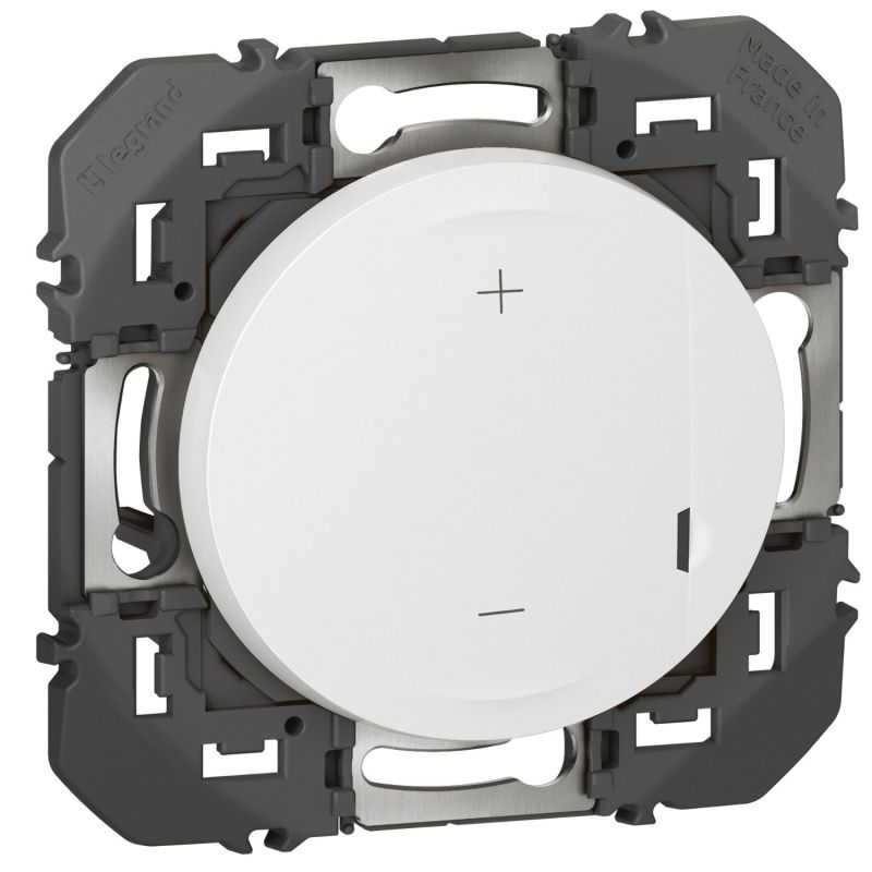 600060A Legrand - Dooxie Variateur de lumière universel 2 fils sans Neutre 125W LED - Blanc