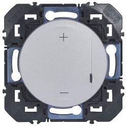600160A Legrand - Dooxie Variateur de lumière universel 2 fils sans Neutre 125W LED - Aluminium