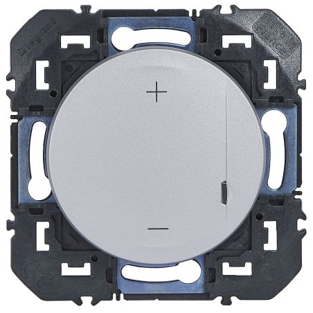 600160A Legrand - Dooxie Variateur de lumière universel 2 fils sans Neutre 125W LED - Aluminium