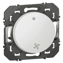 600007 Legrand - Dooxie Interrupteur commande VMC 2 vitesses - Blanc