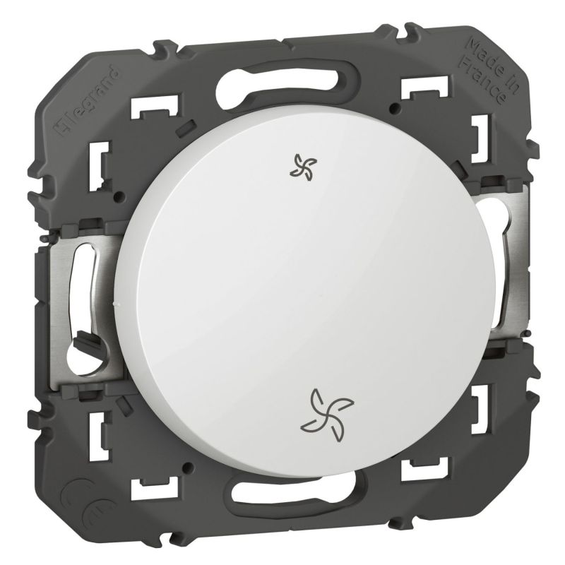 600007 Legrand - Dooxie Interrupteur commande VMC 2 vitesses - Blanc