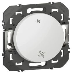 600006 Legrand - Dooxie Poussoir commande VMC 2 vitesses - Blanc