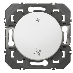 600006 Legrand - Dooxie Poussoir commande VMC 2 vitesses - Blanc
