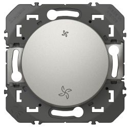 600106 Legrand - Dooxie Poussoir commande VMC 2 vitesses - Aluminium