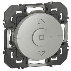 600121 Legrand - Dooxie Interrupteur commande de volets roulants 3 boutons - Aluminium