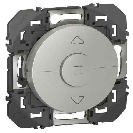 600121 Legrand - Dooxie Interrupteur commande de volets roulants 3 boutons - Aluminium