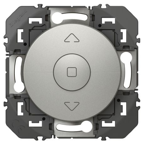 600121 Legrand - Dooxie Interrupteur commande de volets roulants 3 boutons - Aluminium