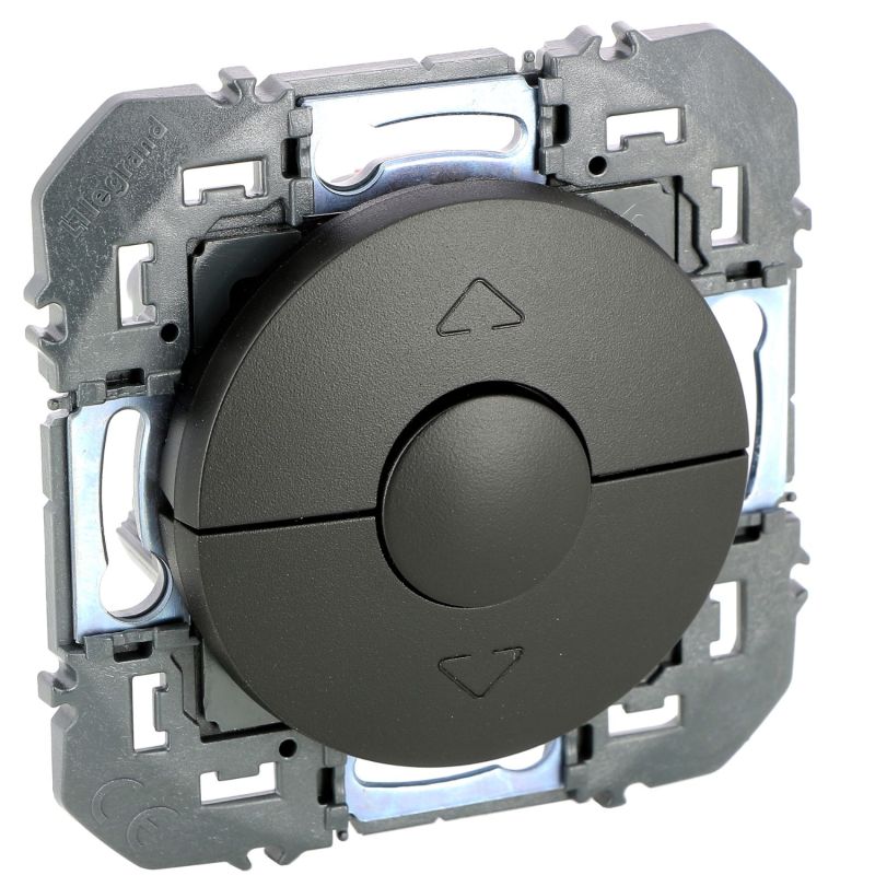 600221 Legrand - Dooxie Interrupteur commande de volets roulants 3 boutons - Noir