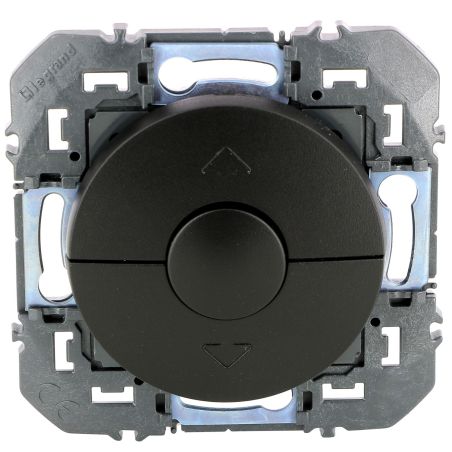 600221 Legrand - Dooxie Interrupteur commande de volets roulants 3 boutons - Noir
