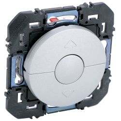 600122 Legrand - Dooxie Poussoir commande de volets roulants 2 boutons - Aluminium