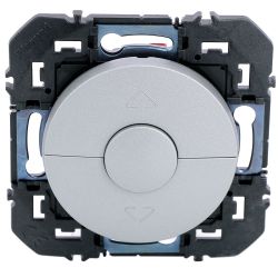 600122 Legrand - Dooxie Poussoir commande de volets roulants 2 boutons - Aluminium