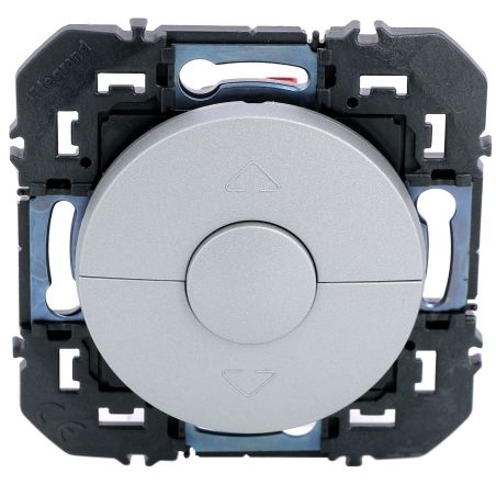 600122 Legrand - Dooxie Poussoir commande de volets roulants 2 boutons - Aluminium