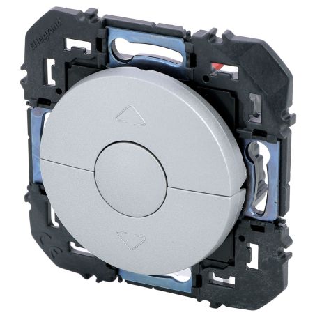 600122 Legrand - Dooxie Poussoir commande de volets roulants 2 boutons - Aluminium