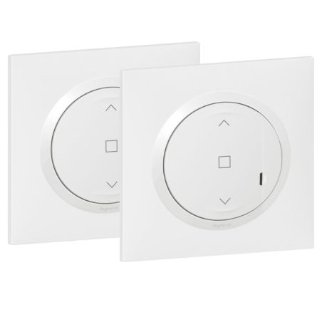 600696A Legrand - Dooxie Prêt-à-poser centraliser volet roulant 1 commande sans fil + 1 interrupteur - Blanc