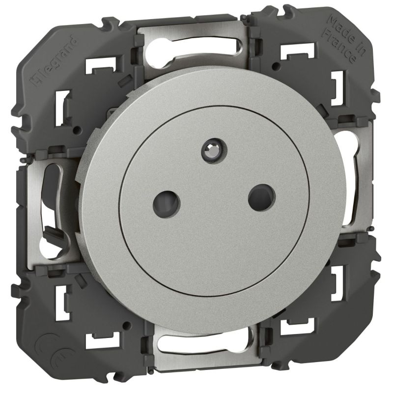 600435 Legrand - Dooxie Prise de courant 2P+T Surface 16A - Aluminium
