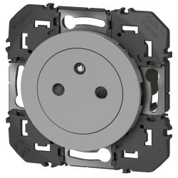 600435 Legrand - Dooxie Prise de courant 2P+T Surface 16A - Aluminium