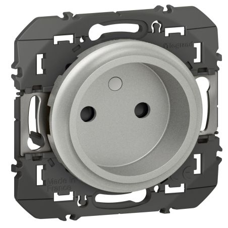 600434 Legrand - Dooxie Prise de courant 2P à puits 16A - Aluminium