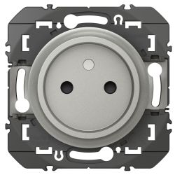 600434 Legrand - Dooxie Prise de courant 2P à puits 16A - Aluminium