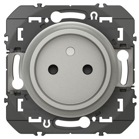 600434 Legrand - Dooxie Prise de courant 2P à puits 16A - Aluminium