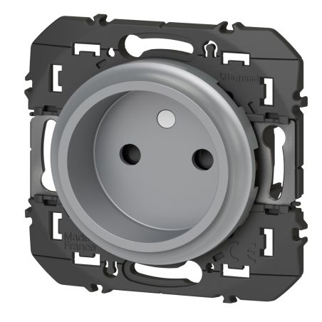 600434 Legrand - Dooxie Prise de courant 2P à puits 16A - Aluminium