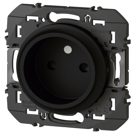 600534 Legrand - Dooxie Prise de courant 2P à puits 16A - Noir