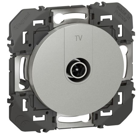 600451 Legrand - Dooxie Prise TV simple étoile blindée - Aluminium