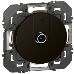 600551 Legrand - Dooxie Prise TV simple étoile blindée - Noir