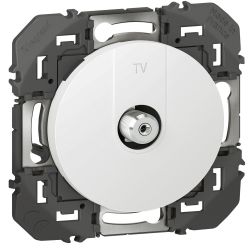 600350 Legrand - Dooxie Prise TV TypeF à visser - Blanc