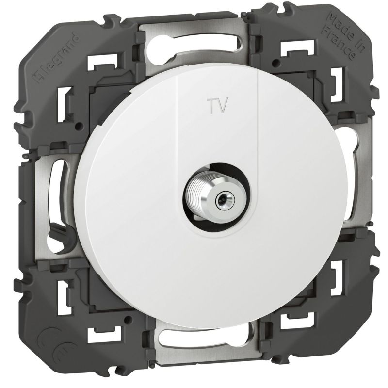 600350 Legrand - Dooxie Prise TV TypeF à visser - Blanc