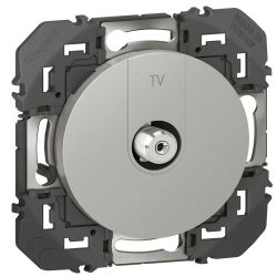 600450 Legrand - Dooxie Prise TV TypeF à visser - Aluminium