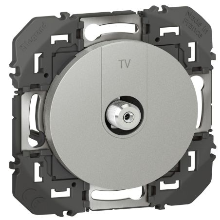 600450 Legrand - Dooxie Prise TV TypeF à visser - Aluminium