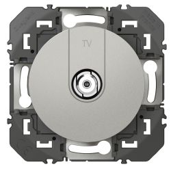 600450 Legrand - Dooxie Prise TV TypeF à visser - Aluminium