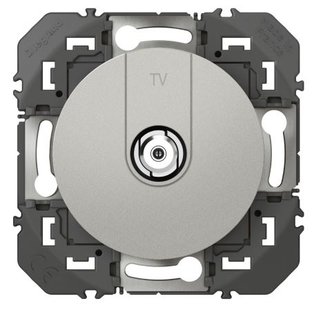 600450 Legrand - Dooxie Prise TV TypeF à visser - Aluminium