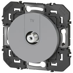600450 Legrand - Dooxie Prise TV TypeF à visser - Aluminium