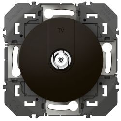 600550 Legrand - Dooxie Prise TV TypeF à visser - Noir