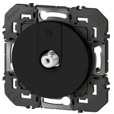 600550 Legrand - Dooxie Prise TV TypeF à visser - Noir