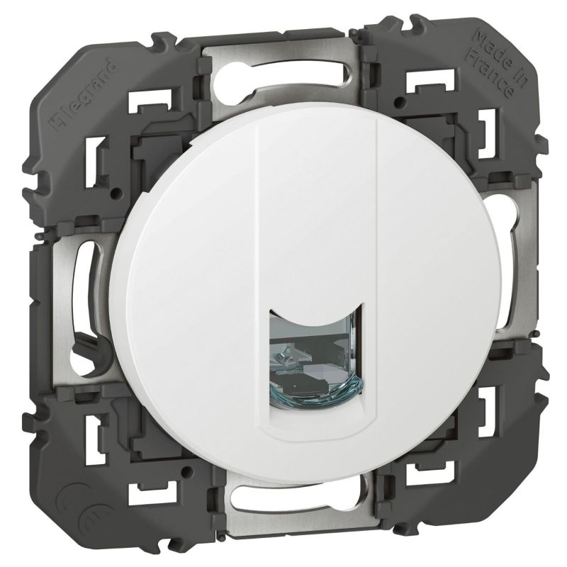 600375 Legrand - Dooxie Prise blindée RJ45 catégorie 6 STP - Blanc