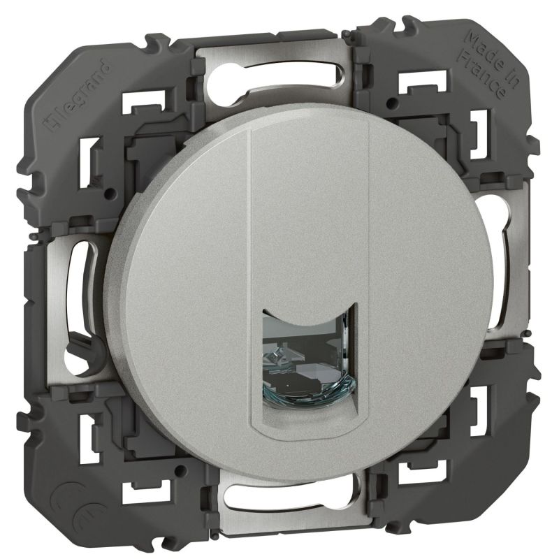 600475 Legrand - Dooxie Prise blindée RJ45 catégorie 6 STP - Aluminium