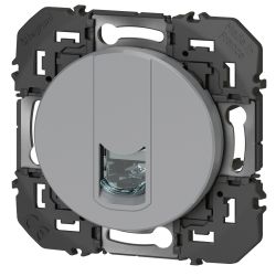600476 Legrand - Dooxie Prise RJ45 catégorie 6 FTP - Aluminium