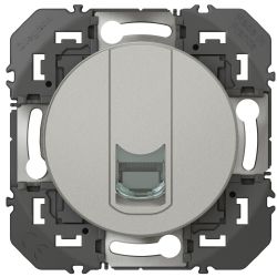 600477 Legrand - Dooxie Prise RJ45 catégorie 5e FTP - Aluminium