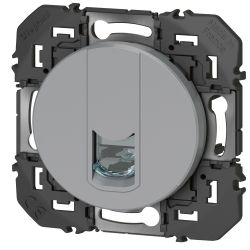 600477 Legrand - Dooxie Prise RJ45 catégorie 5e FTP - Aluminium