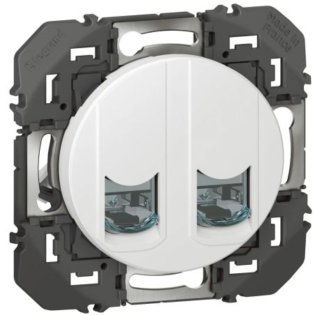 600378 Legrand - Dooxie Double prise RJ45 catégorie 6 STP - Blanc